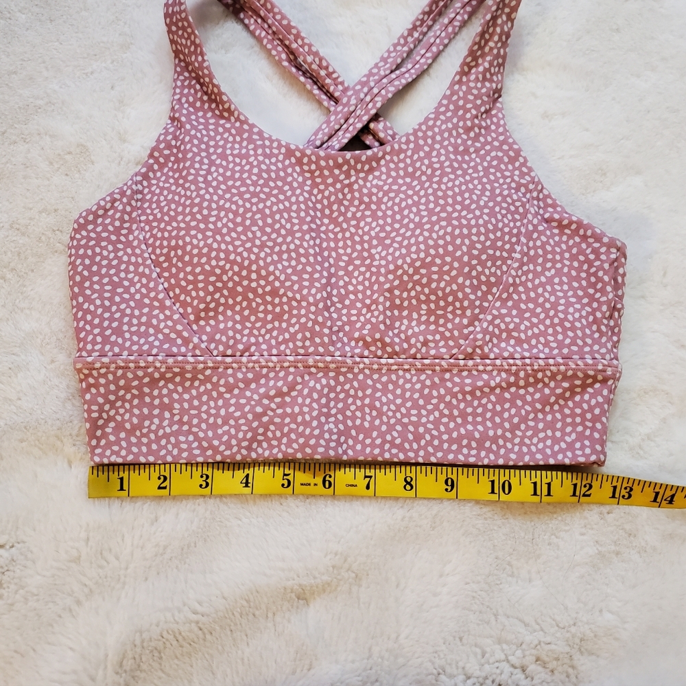 Buffbunny Rosa Pink and White Sports Bra Size Medium - Picture 4 of 8